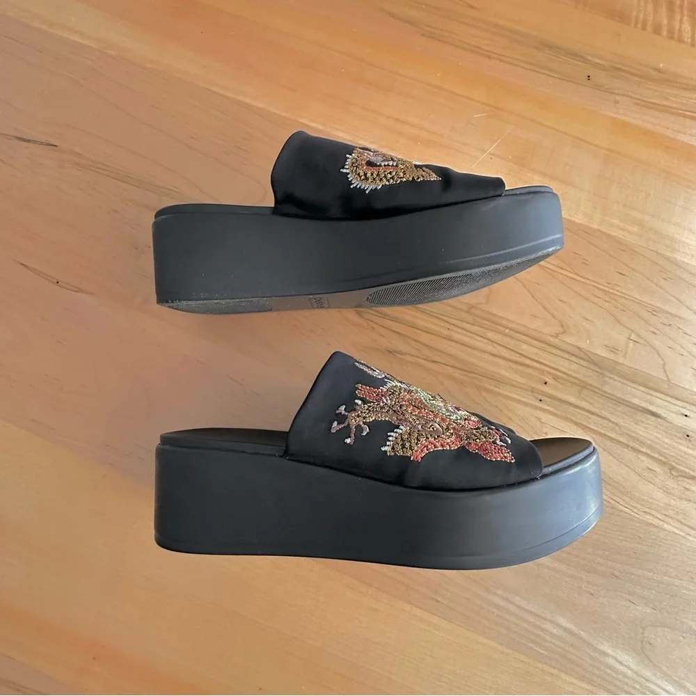 bebe platform sandals 9 - Picture 2 of 6
